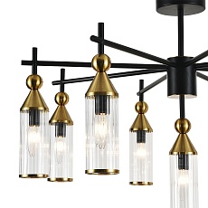 Подвесная люстра Indigo Torazzo 13037/9R Black V000529 1