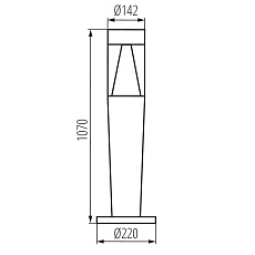 Уличный светильник Kanlux INVO TR 107-O-GR 29177 1