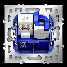 Розетка телевизионная встраиваемая Voltum S70 TV+RJ45 кат. 6 белый матовый VLS060702 5