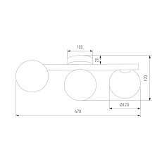 Потолочная люстра TK Lighting 6855 Estera 1