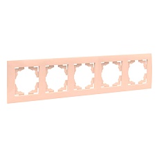 Валенсия рамка 5-местная кремовая EKF PROxima EWM-G-305-20