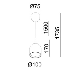 Подвесной светильник Italline DE-314 white 1
