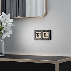 Розетка с заземлением и шторками Werkel шампань W1171111 4690389157387 2