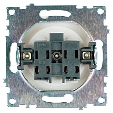 Розетка 2P Stekker Катрин со шторками белый GLS10-7109-01 39303 1