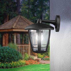 Садово-парковый светильник ЭРА «Дели 3» НБУ 07-40-004 черный 6-гранный настенный IP44 Е27 max 60Вт Б0051188 3