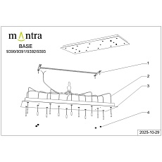 Подвесная люстра Mantra Boomerang 9393+9240 (14L) 5