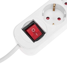 Удлинитель STANDARD 3 гнезда, 5м, 3х1,0мм², с/з, с выключателем, 2 USB, белый REXANT 13-4017 1