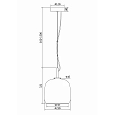 Подвесной светодиодный светильник Maytoni Madmen MOD128PL-L6SG 1