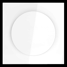 Накладка для светорегулятора поворотно-нажимного S70 (белый глянцевый) Voltum VLS002001 1