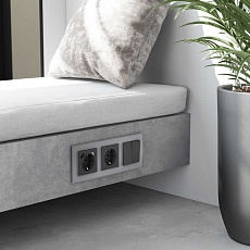 Рамка на 3 поста Werkel Senso серебряный стекло soft-touch W0033106 4690389200427 2