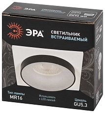 Светильник встраиваемый декоративный ЭРА DK96 WH под лампу MR16 GU5.3 белый Б0055593 5