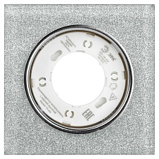 Светильник встраиваемый cо светодиодной подсветкой ЭРА DK LD50 CH/SHSL под лампу GX53 хром/серебро Б0057471 4