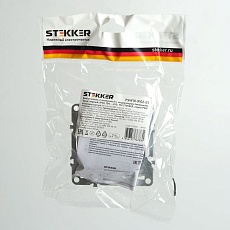 Выключатель двухклавишный Stekker Эрна с подсветкой черный PSW10-9102-03 49147 2