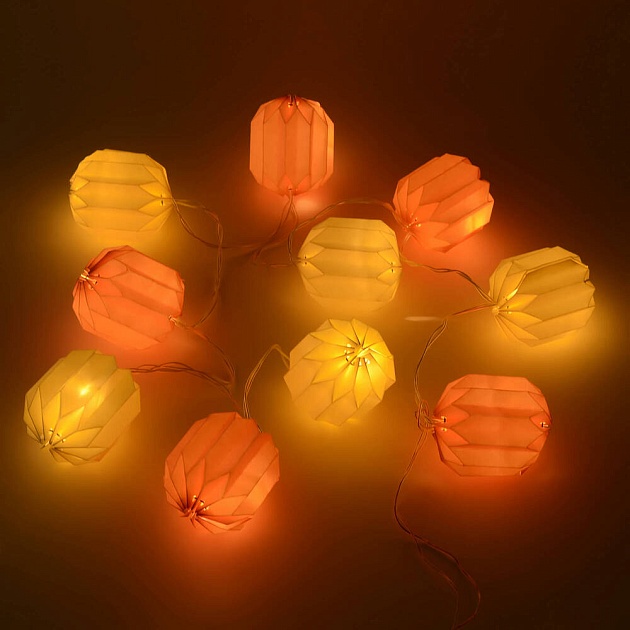 Гирлянда светодиодная Apeyron цветной бумажный фонарик 15-20 Фото № 3