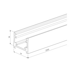 Шинопровод накладной Elektrostandard Brass Line 85227/00 a072146 1