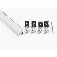 Профиль угловой LEDS POWER СПУ1616 алюм. анод-й с матовым рассеивателем 2м 008134 1