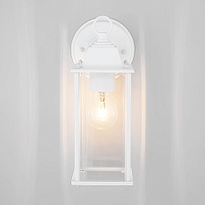 Уличный настенный cветильник Elektrostandard 1008D Brick белый a038439 2