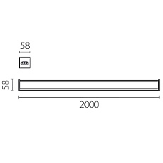 Светильник линейный 80W Trito Lightstar 456807 1