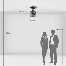 Потолочный светильник De City Соло 112013201 5