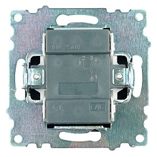 Выключатель одноклавишный Stekker Катрин черный GLS10-7103-05 39603 3