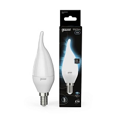 Лампа светодиодная Gauss E14 9.5W 4100K матовая 104101210 1