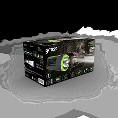 Прожекторный светодиодный фонарь Gauss аккумуляторный 288х151 900 лм GF702 4