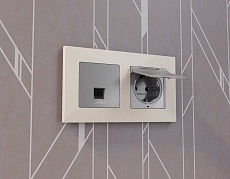 Лицевая панель розетки AMBRELLA VOLT AP5120 1