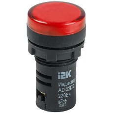 Лампа AD22DS(LED)матрица d=22мм красный 230В IEK BLS10-ADDS-230-K04