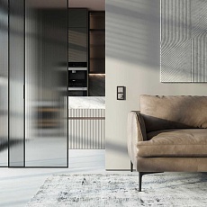 Выключатель двухклавишный проходной с подсветкой (дымчатый) W1222104/ a069459 5