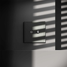 Розетка телевизионнная встраиваемая Voltum S70 оконечная TV+SAT, (титан) VLS060406 4