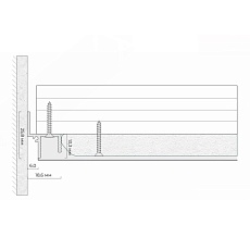 Безрамный теневой профиль FerGipps черный ТП 6 УТ000002068 4