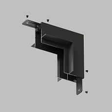 Коннектор L-образный стена-потолок Denkirs Smart Hide TR2118-BK