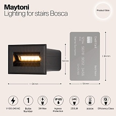 Подсветка для лестниц Maytoni Bosca O045SL-L3B3K 1