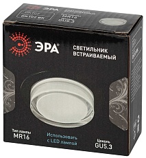 Светильник встраиваемый декоративный ЭРА DK107 BK под лампу MR16 GU5.3 черный Б0058397 5
