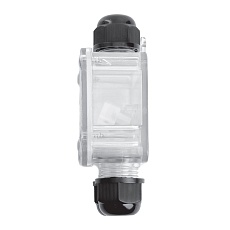 Коробка распределительная LD537 водонепроницаемая на 2 выхода, 450V, 130х70х41, прозрачный 50129 3