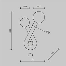 Бра Maytoni MOD476WL-02B 4