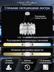 Подвесной светодиодный светильник Natali Kovaltseva Smart Нимбы Led Lamps 81261 2