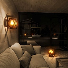 Уличный настенный светильник Elektrostandard Ambra 35133/D черный a056232 1