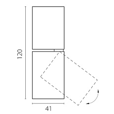 Светильник светодиодный настенно-потолочный 5W 250Lm 38G 3000/4000/6000K, черный Volta CCT Lightstar 227007 1