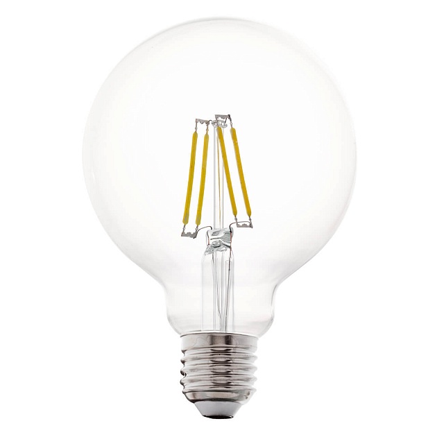 Лампа светодиодная филаментная Eglo E27 4W 2700К прозрачная 11502 изображение 1 Лампа светодиодная филаментная Eglo E27 4W 2700К прозрачная 11502 Фото № 1