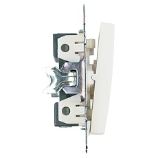 Переключатель одноклавишный Stekker Катрин белый GLS10-7105-01 39572 3