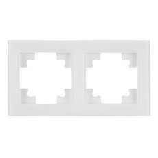 Рамка 2-постовая Stekker Катрин белый GFR00-7002-01 39255