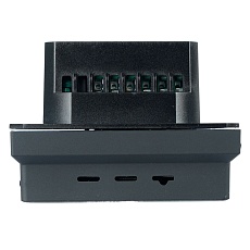 Терморегулятор Wi-Fi (механизм), Stekker, 250В, 3500Вт Эмили, RSW00-5119-05, черный уголь, soft touch 50377 5