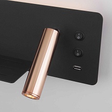 Светодиодный спот Elektrostandard Fant L LED чёрный/золото MRL LED 1113 a053083 1