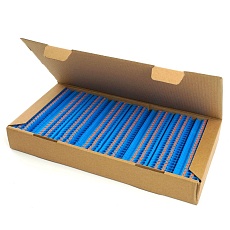 Зажим пружинный, 4-проводной проходной ЗНИ - 2,5 ,JXB PT 2,5, синий LD574-2-25 49253 2