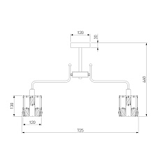 Потолочная люстра Eurosvet 10101/8 хром/прозрачный хрусталь Strotskis 1