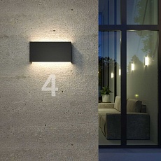 Уличный настенный светодиодный светильник Elektrostandard 1705 Techno Led Golf графит a057007 1