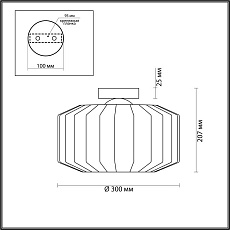 Потолочный светильник Odeon Light Pendant Binga 4746/1C 4
