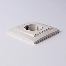 Розетка с заземлением, безвинтовой зажим Werkel слоновая кость W1171303 4690389155772 3