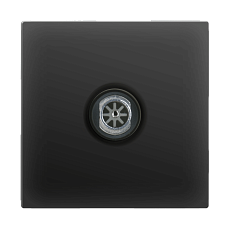 ТВ-розетка проходная Werkel черный матовый WL08-TV-2W 4690389073519 2